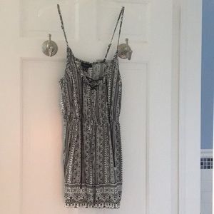 tribal print spaghetti strap romper